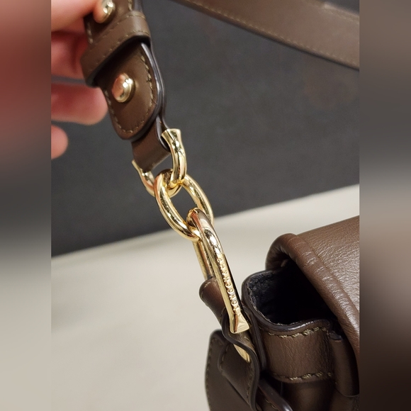 Longchamp Leather Punching Mademoiselle 2 Way Shoulder Bag - Picture 13 of 16